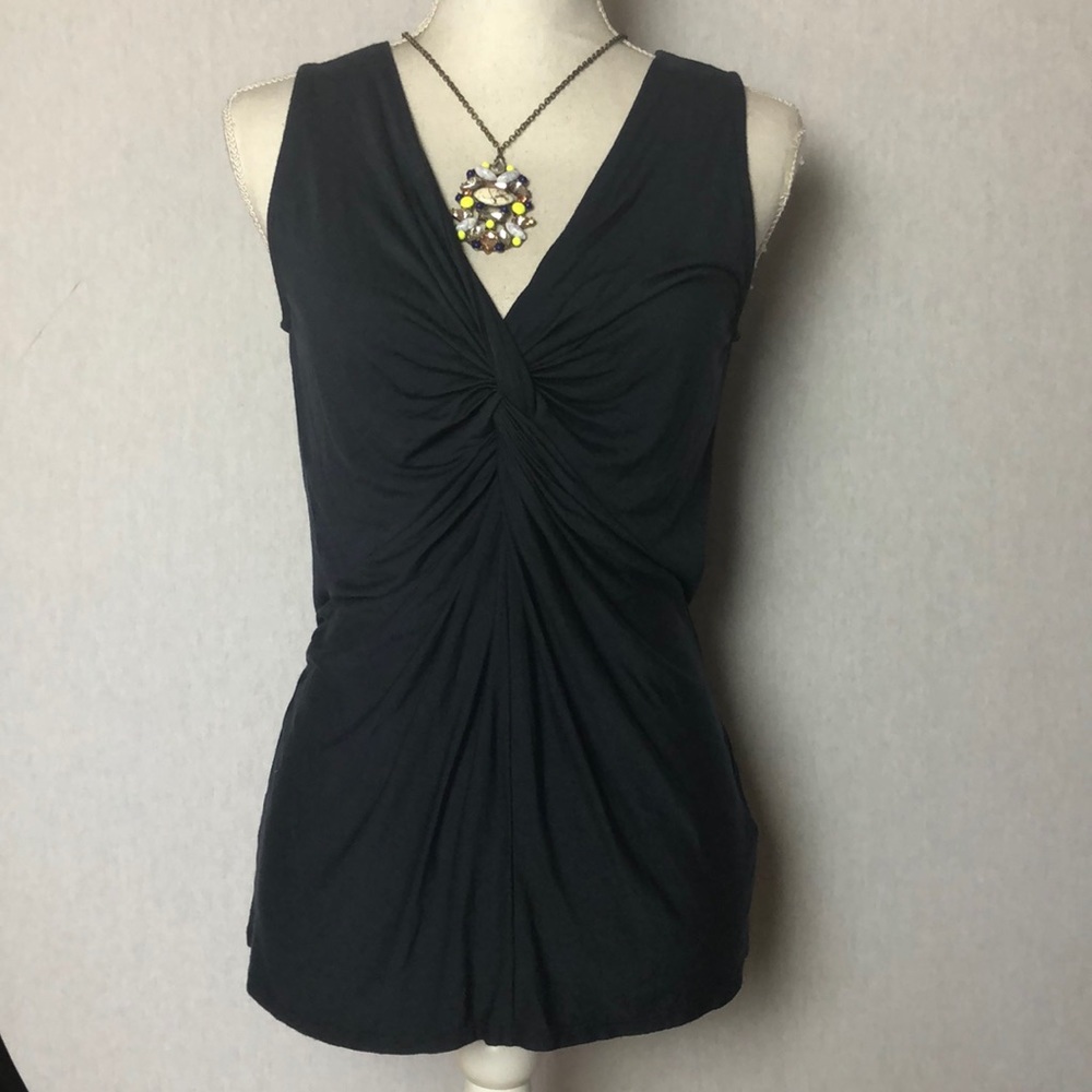 Velvet by graham and spencer front twist modal top - Picture 2 of 8